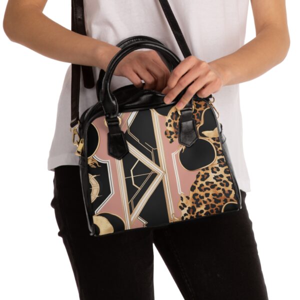 LN&Co  Signature I  Chic Leopard Print Shoulder Handbag - Image 4