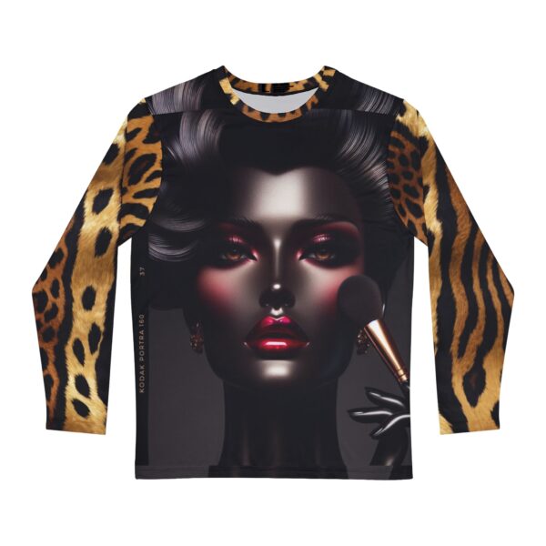 Bold Beauty Long Sleeve Shirt - Fierce Fashion for Makeup Lovers - Image 2